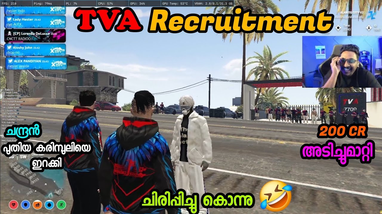 TVA Recruitment 🤣 ചിരിപ്പിച്ചു കൊന്നു😹 200 CR പറ്റിച്ചു കയ്യ്ക്കൽ ആക്കി 😂 ചന്ദ്രൻ പുലിയെ ഇറക്കി 🦁 