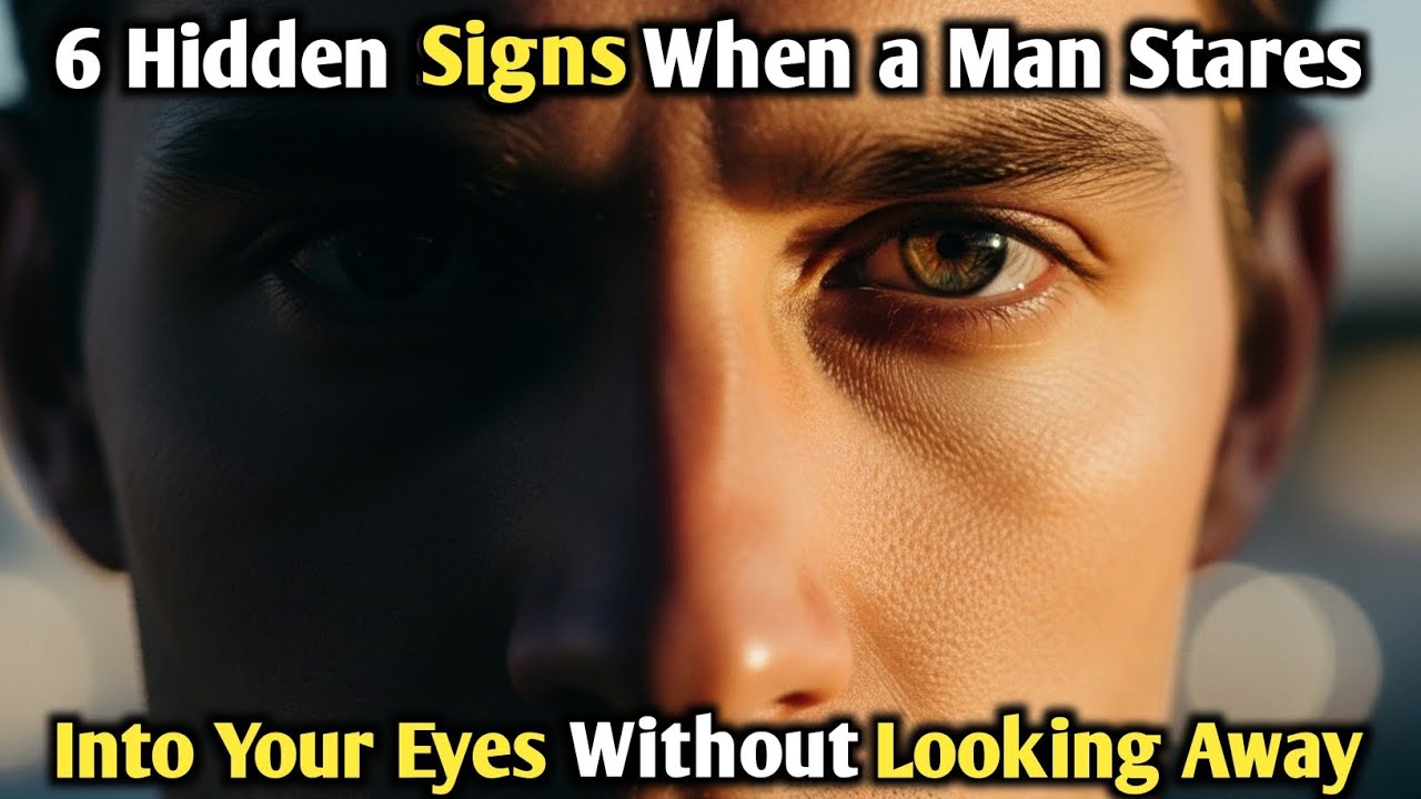 6 Hidden Signs When a Man Stares Into Your Eyes Without Looking Away | What Psychology Says