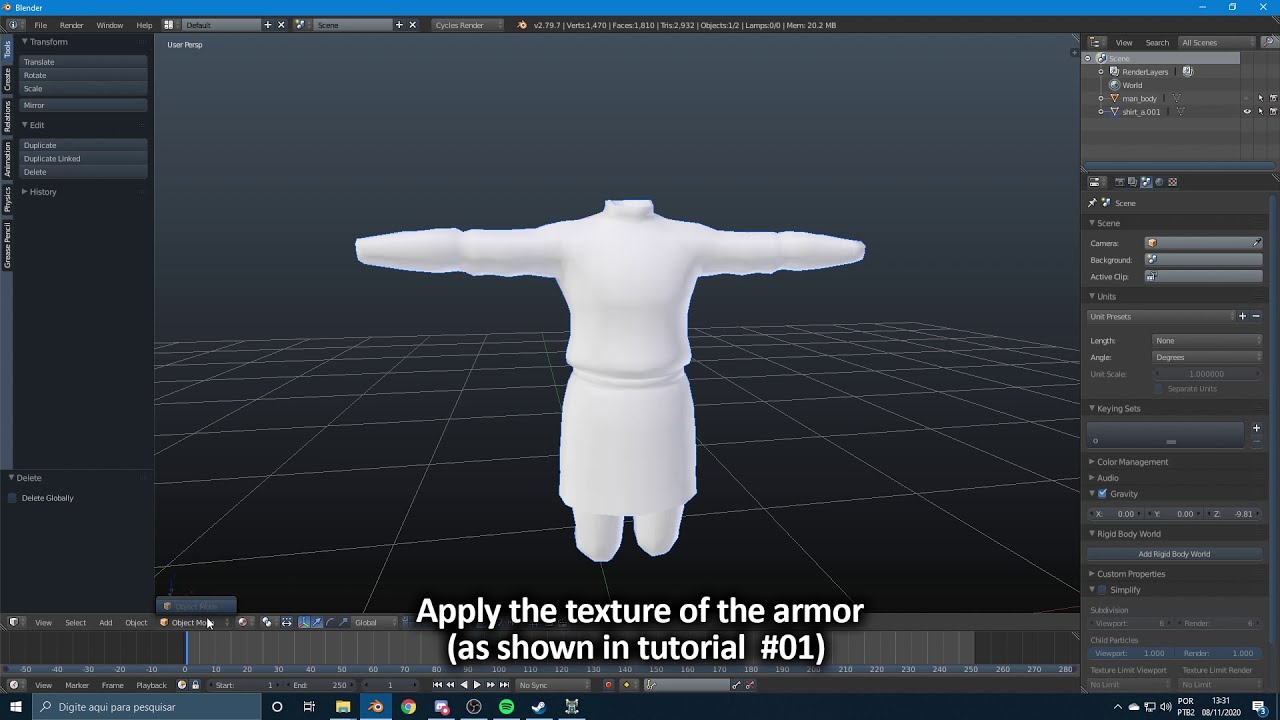 Warband Tutorial #02 - Reducing Armor Polycount