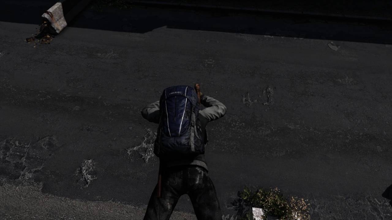 What to do when you have a broken leg in DayZ and no splint.