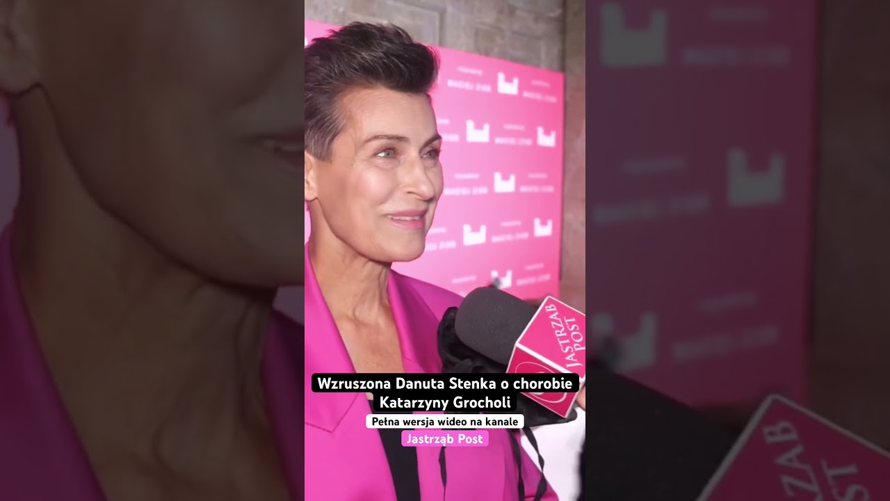 Wzruszona Danuta Stenka o chorobie Katarzyny Grocholi #shorts