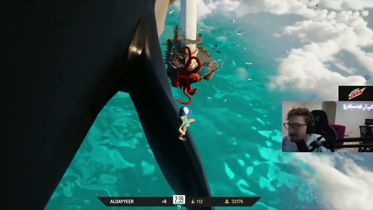 Scump Falls All The Way Down In Only Up ! Zoomaa's Hilarious Reaction