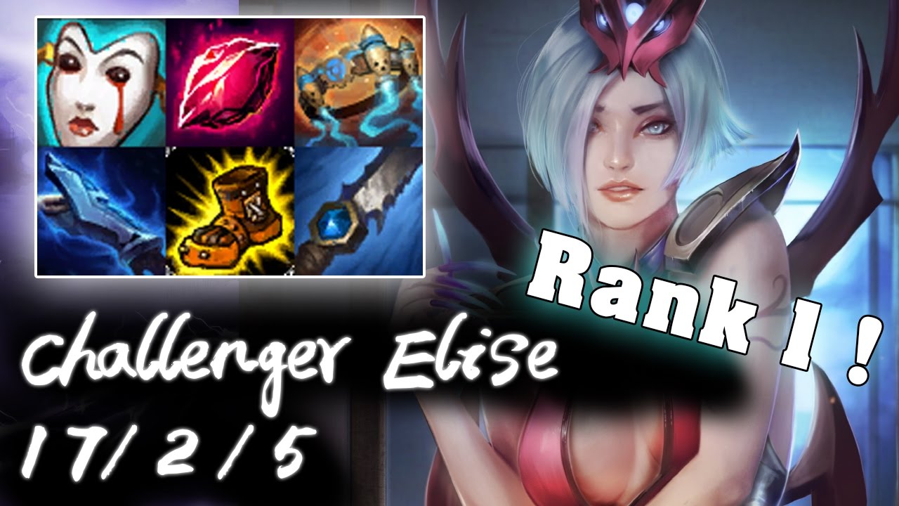 Challenger Elise Jungle vs Lee Sin | S7 First Rank #1 Challenger | Korea High Elo Replays