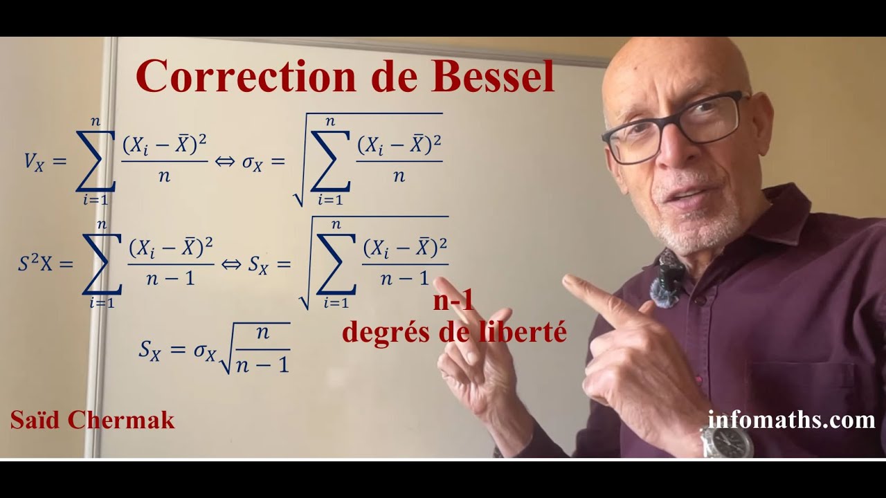 VARIANCE ET ÉCART-TYPE AVEC LA  CORRECTION DE BESSEL