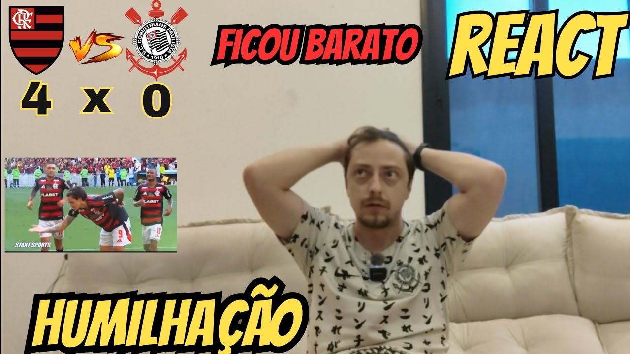 REACT - FLAMENGO X CORINTHIANS - FLAMENGO HUMILHOU O CORINTHIANS #flamengo