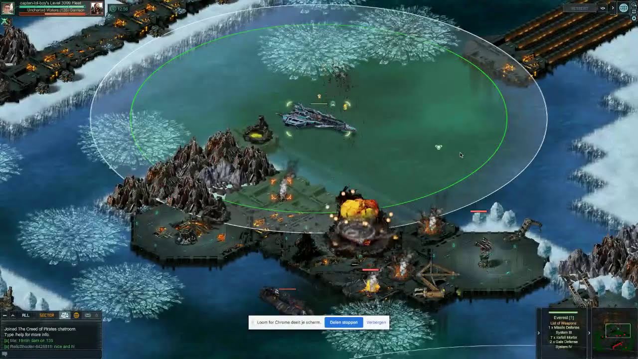 KIXEYE   Battle Pirates 2 everest vs 135 garrison target (20min rep)