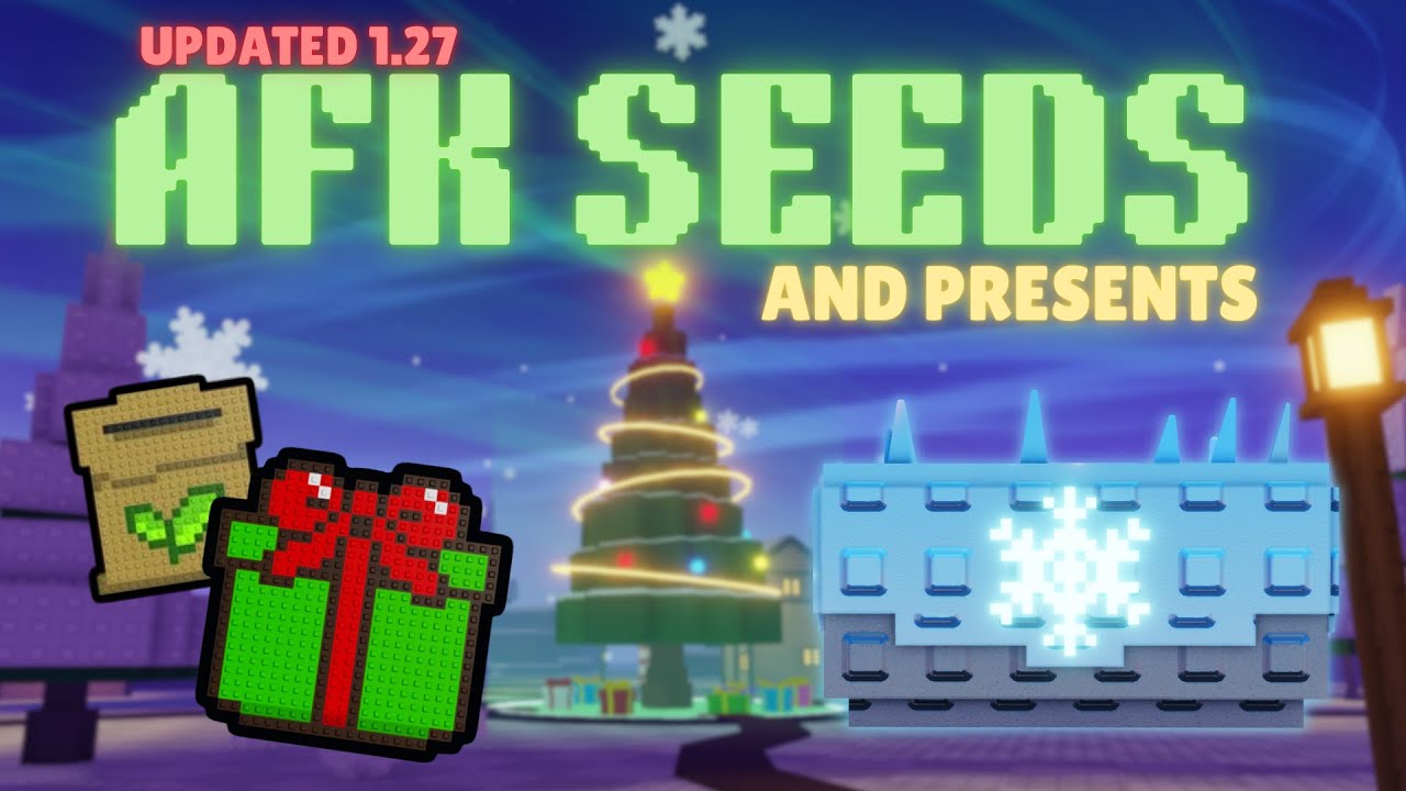 Best Way to AFK SEEDS and PRESENTS in garden tower defense UPD 1.27
