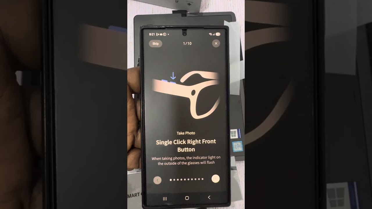How to connect the CY01 Ai Smart Glass to Smartphone 