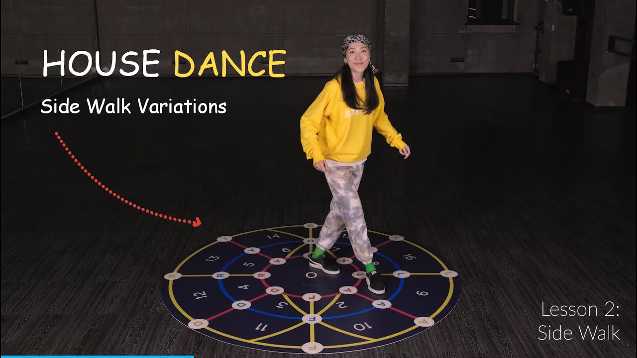House Dance - Side Walk / Side Walk Go Down / Side Walk Back Kick