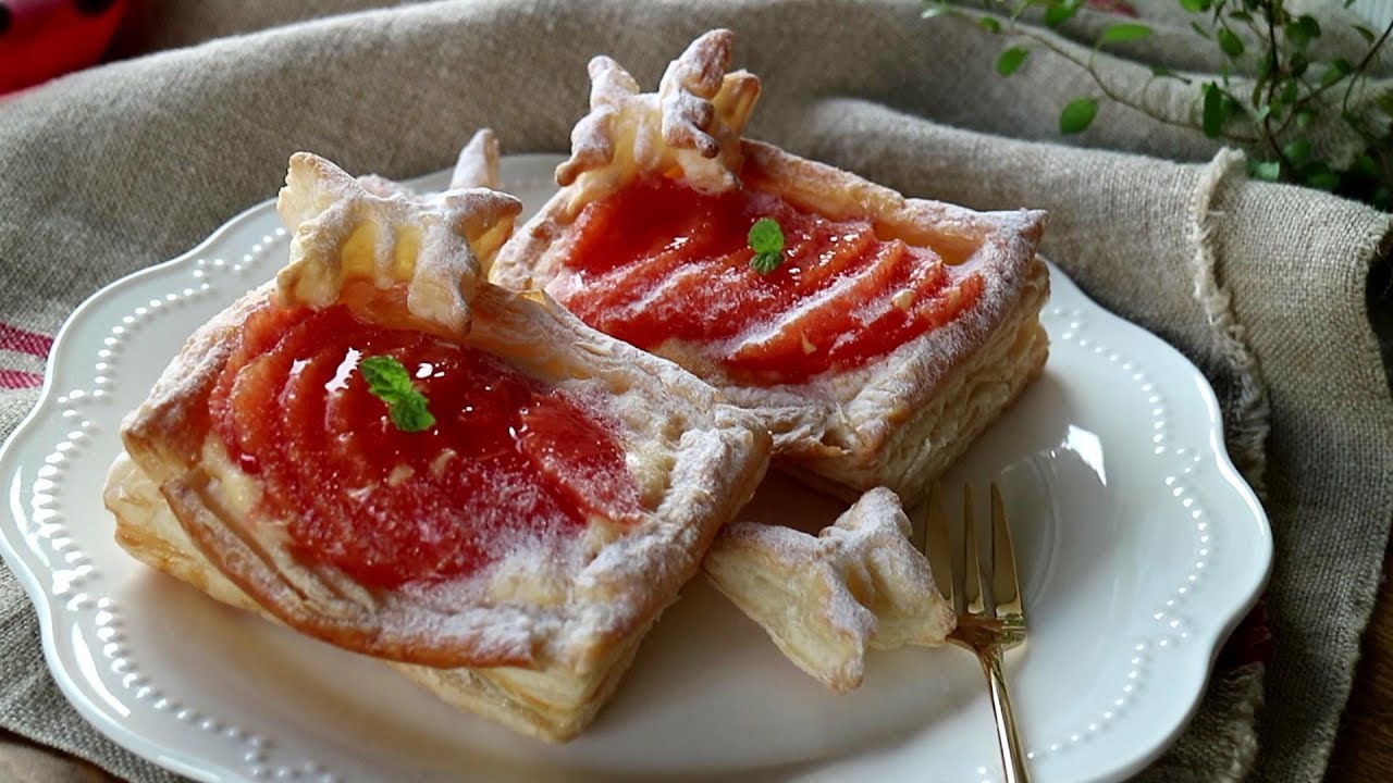Juicy Blood orange custard Pie 爽やか～さっくさくのブラッドオレンジカスタードパイ!
