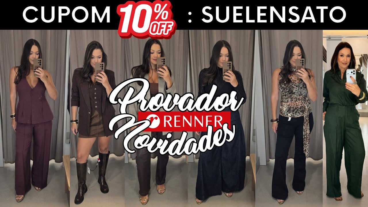 Provador Renner- Muita Novidade, nova coleção, cupom de desconto, vestido perfeito e mais outono