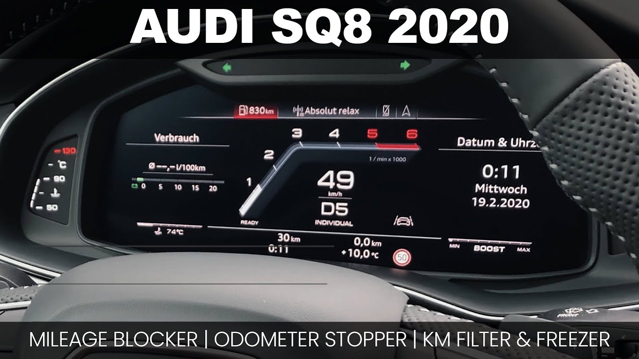 Mileage Stopper | Odometer Blocker | KM Filter & Freezer  AUDI SQ8 2020