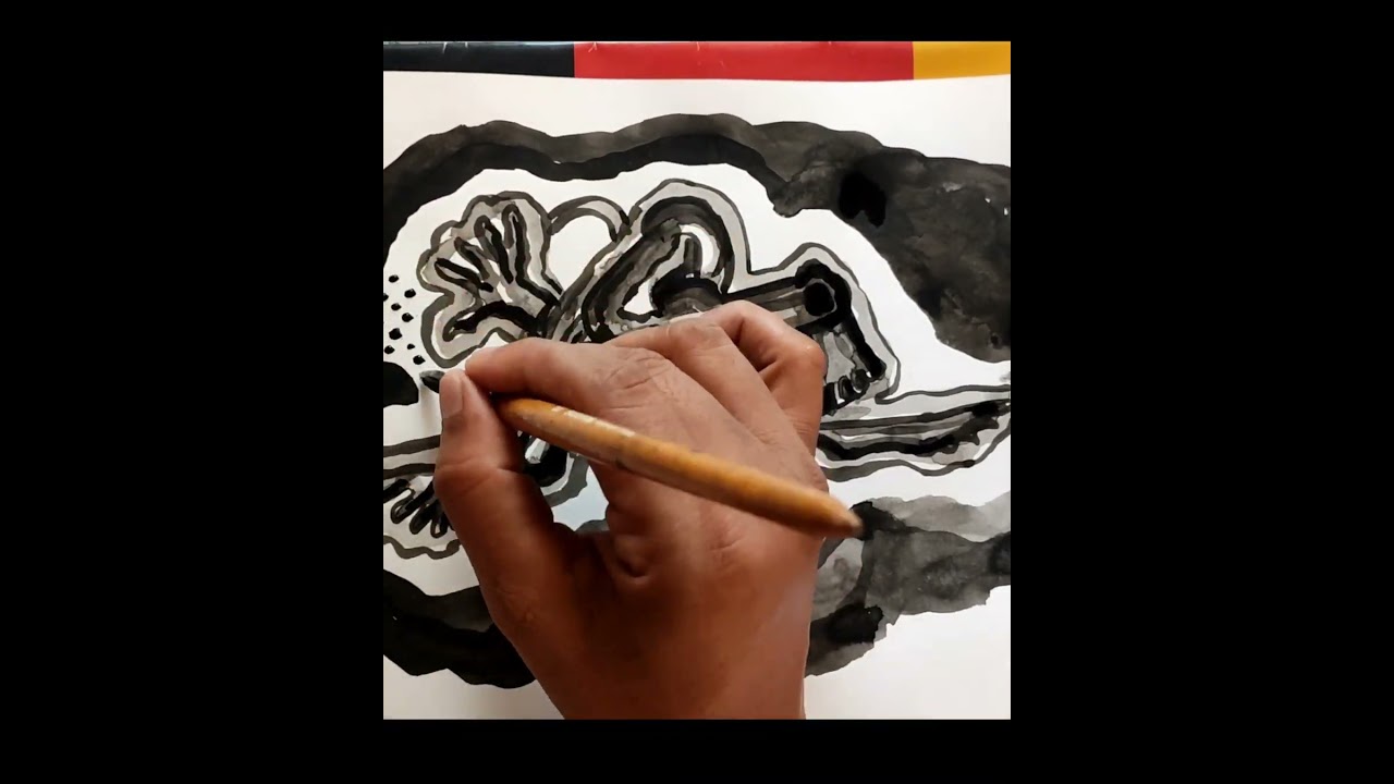 Inked life with cloud #artist #art #drawing #sketching #sketchbook #sketch #shorts #shortsvideo