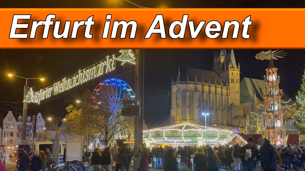 Stadtführung durch die historische Altstadt von Erfurt Weihnachtsmarkt-Besuch