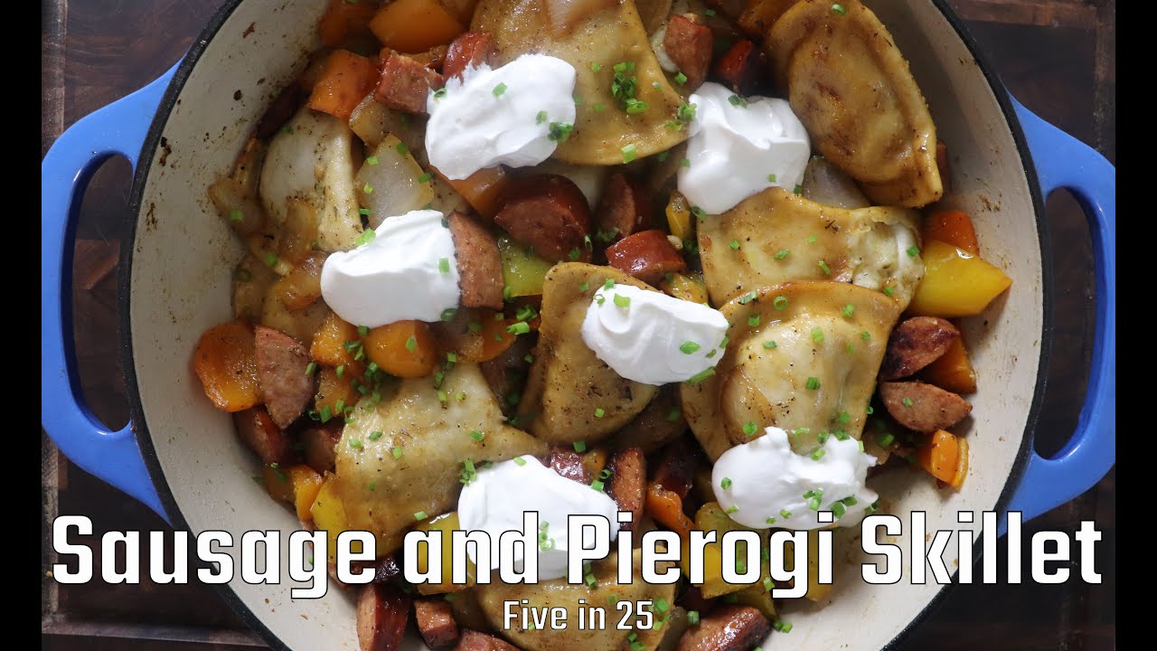 Sausage and Pierogi Skillet