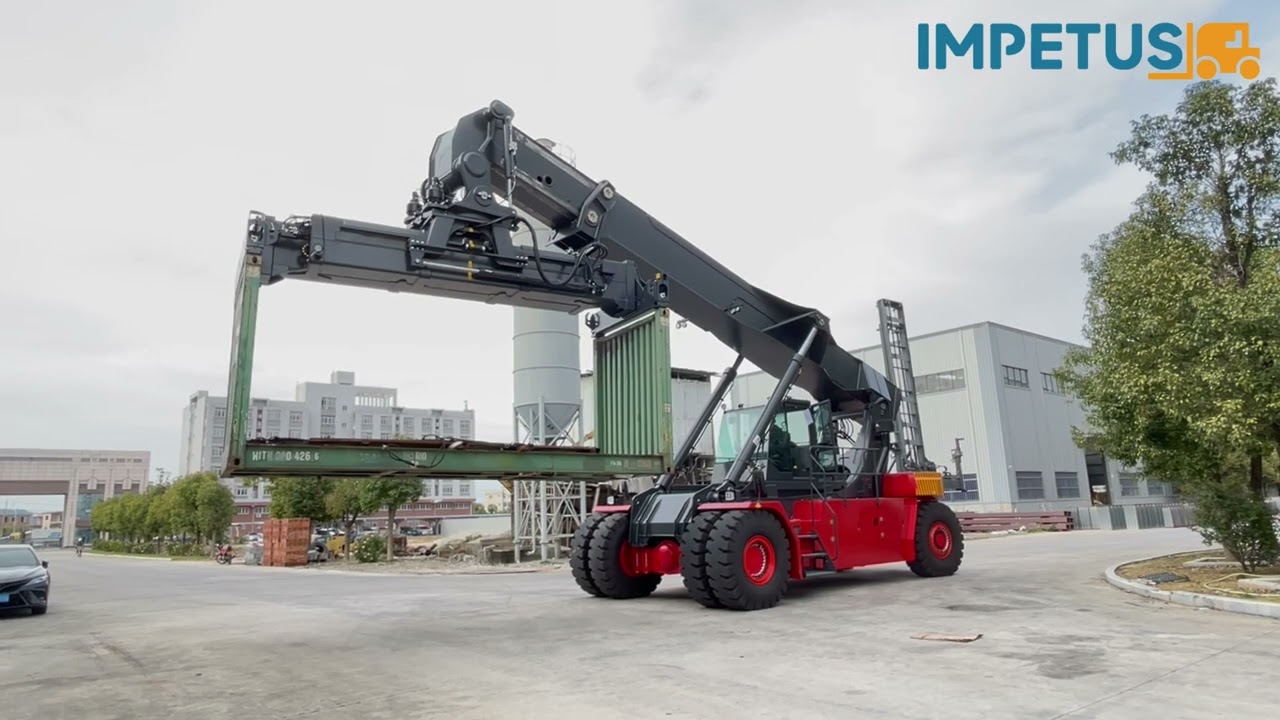 Container reach stacker