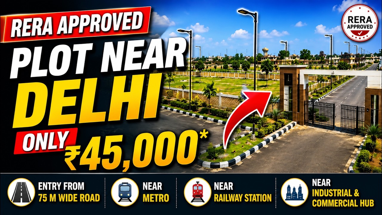 Affordable Plots Near Delhi | Plots in Bahadurgarh | Plot in Gated Township for sale | Papa Property