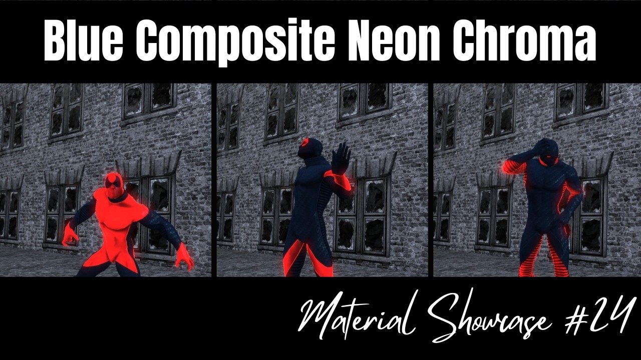 -Material Showcase- Ep 24: Blue Composite Neon Chroma
