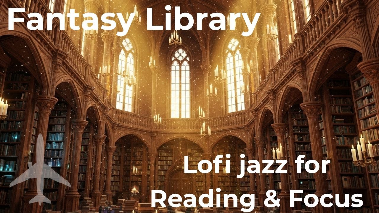 Fantasy Library Jazz ✨ Lo-fi Jazz with Bossa Nova Vibes – Reading & Focus