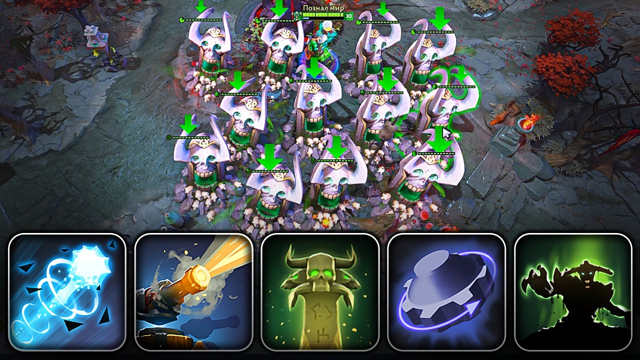 BROKEN COMBO THE WALKING DEAD : TOMBSTONE + REARM | Dota 2 Ability Draft