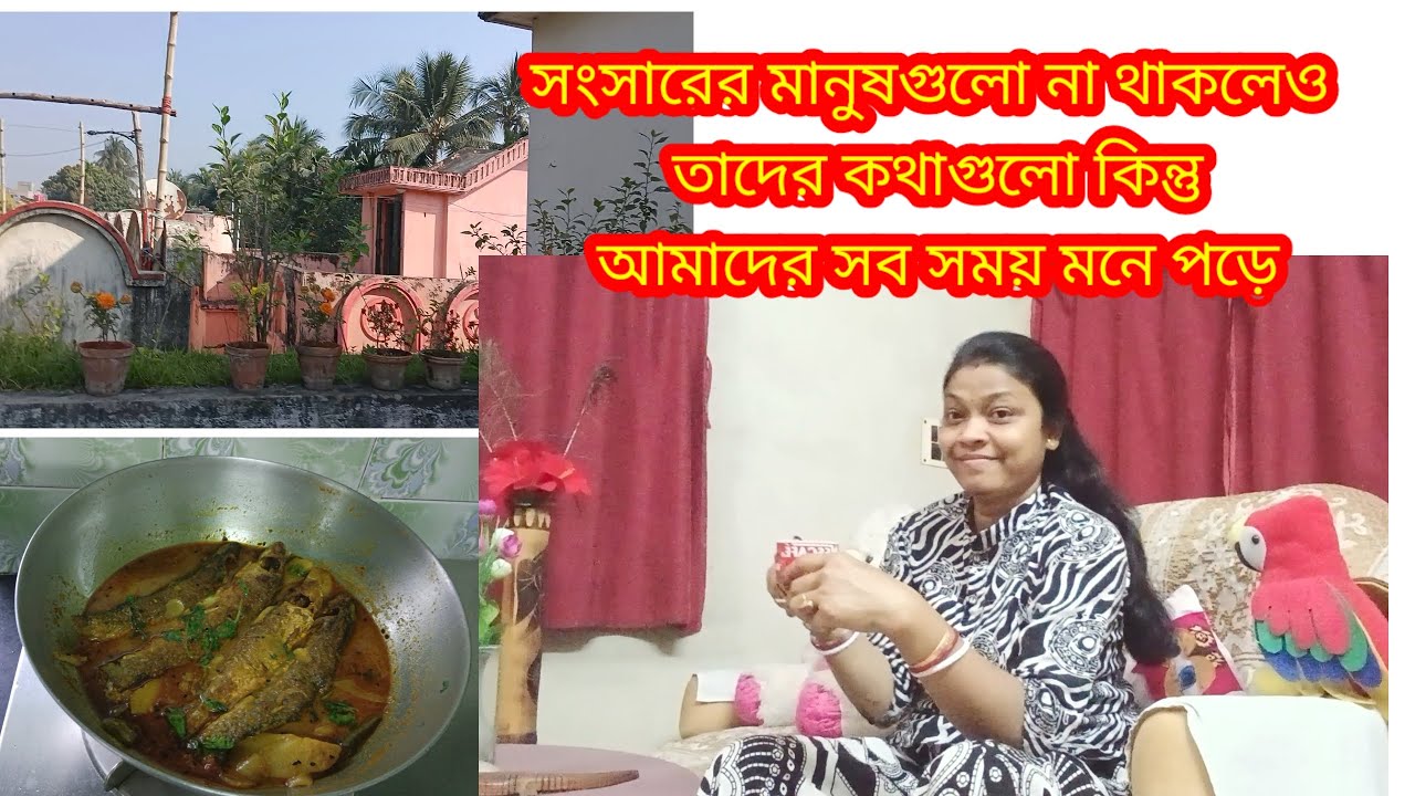 সংসারে একটার পর একটা কাজ করে দুপুরে রান্না করলাম পারশে মাছ#viralvideo #recipes 