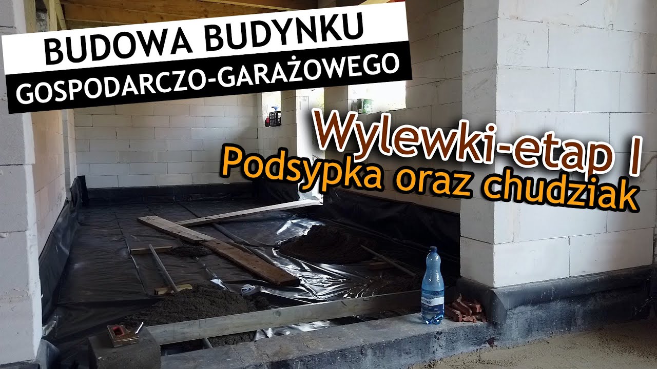 Wylewki podłogowe metodą gospodarczą.  Etap I , chudziak  - Vlog #25