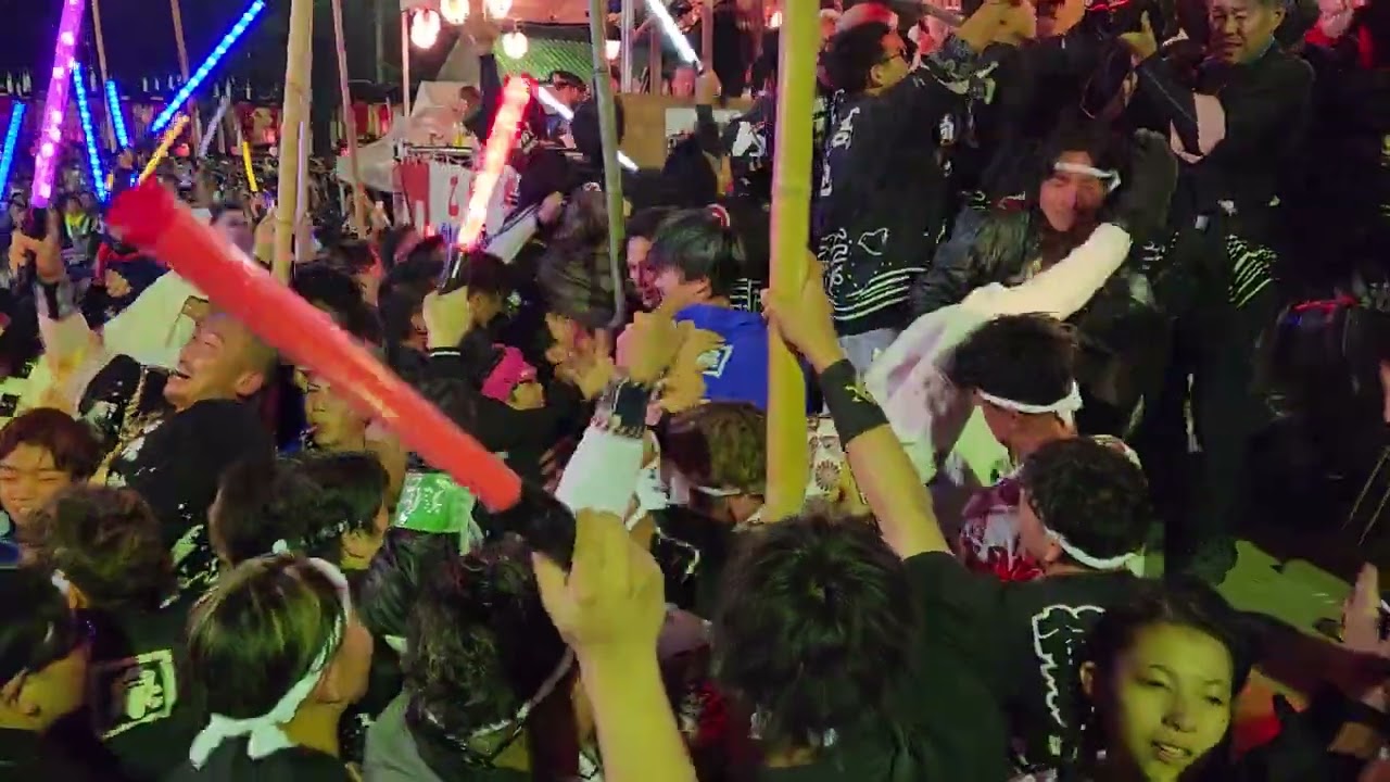 2025年乙島祭り 支部長胴上げ