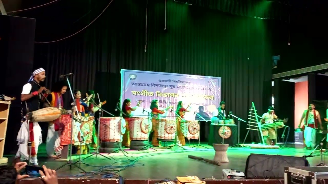 3rd best Folk Orchestra team ( Barnagar College) GU youth fest 2021-22