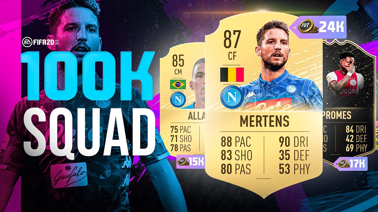 INSANE FIFA 20 100K HYBRID SQUAD BUILDER! THIS TEAM WILL GET YOU GOLD 1!! FIFA 20 ULTIMATE TEAM!!