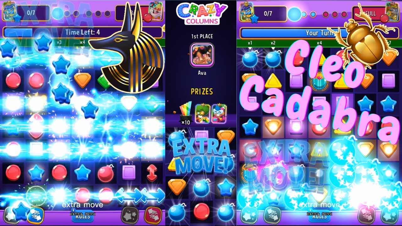 Defeating SE Booster, Cleo Cadabra Gameplay, Tournament Winner, Crazy Columns, Match Masters