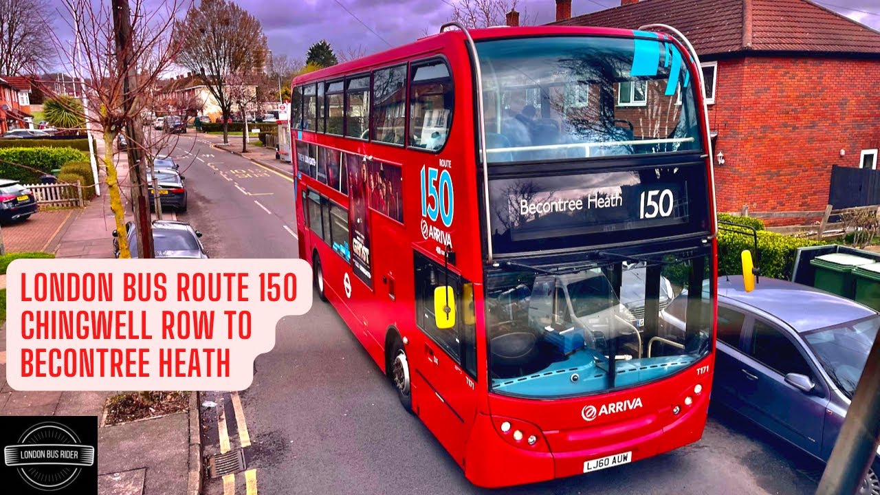 Morning LONDON BUS 150 Ride Chigwell Raw to Becontree Heath Join me on board