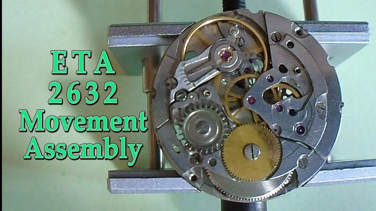 Watch repair ETA 2632 movement assembly part 2