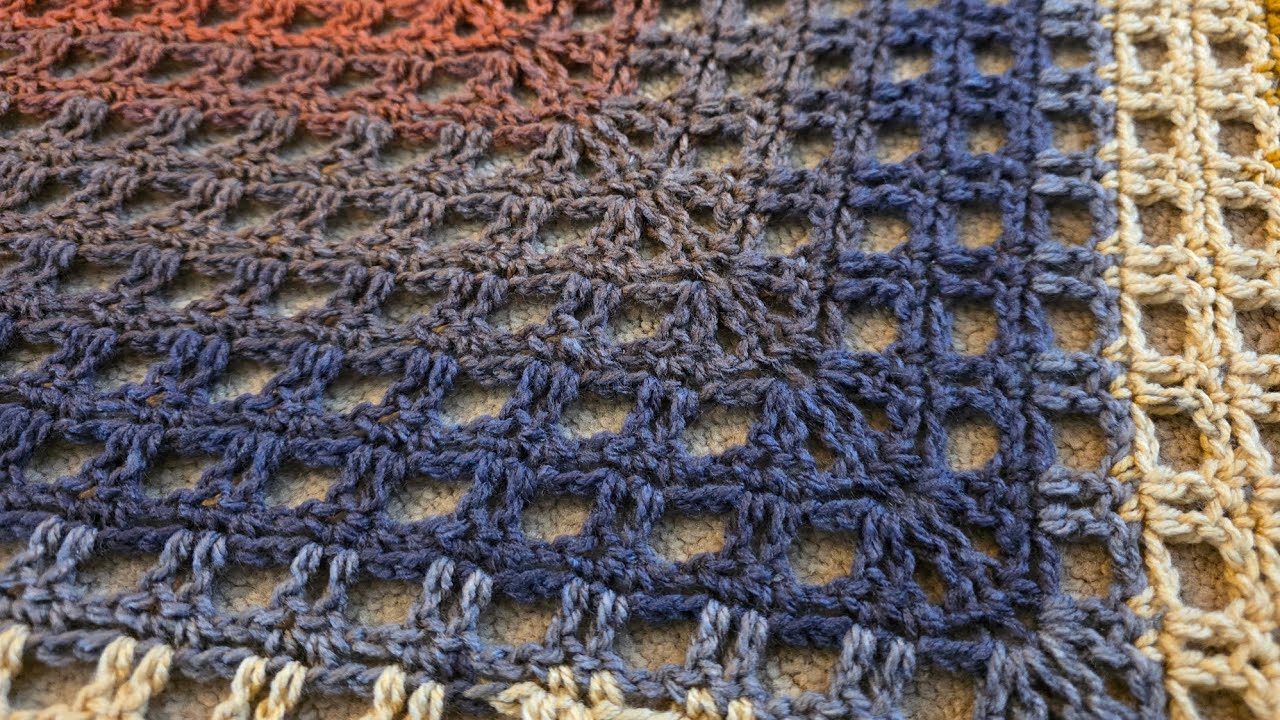 The Double Filet Shawl - Crochet Tutorial! 