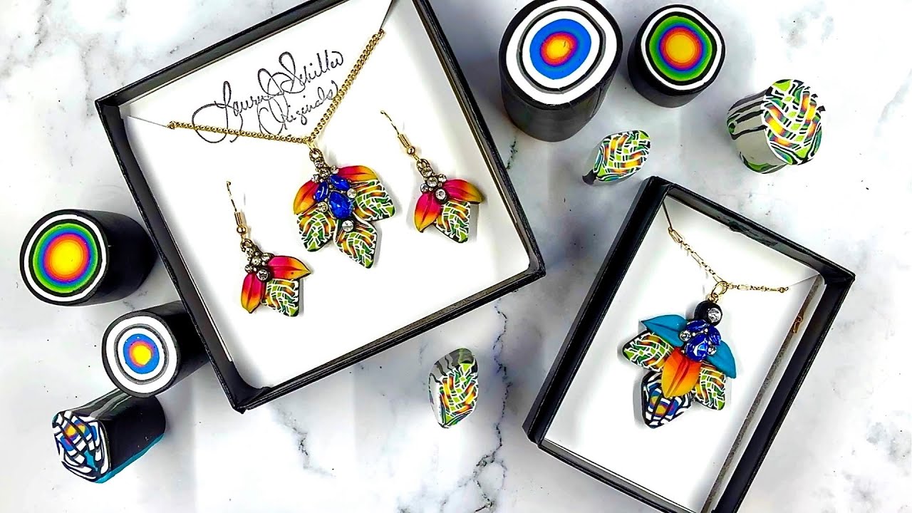 POLYMER CLAY CANE & JEWELRY TUTORIAL: THE STAGGERED BULLSEYE CANE JEWELRY