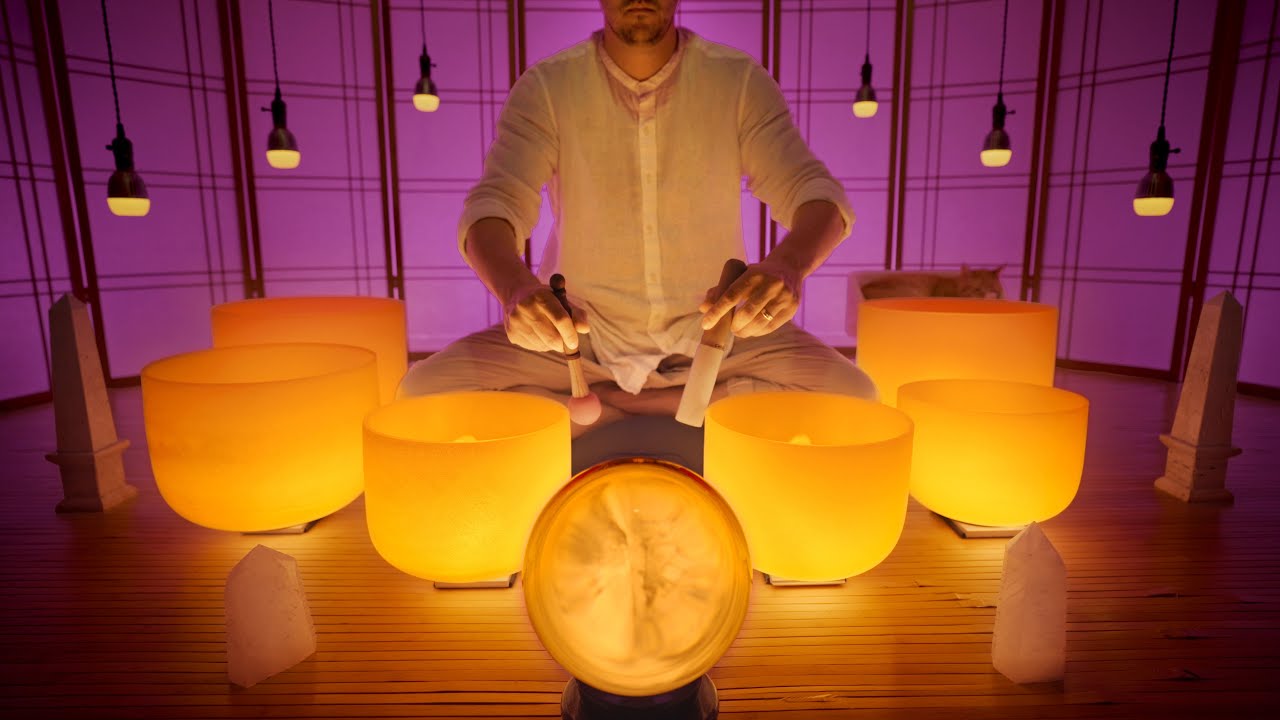 Facial Nerve Reset  |  Crystal Singing Bowl Sound Bath for Facial Nerve Release & Relaxation