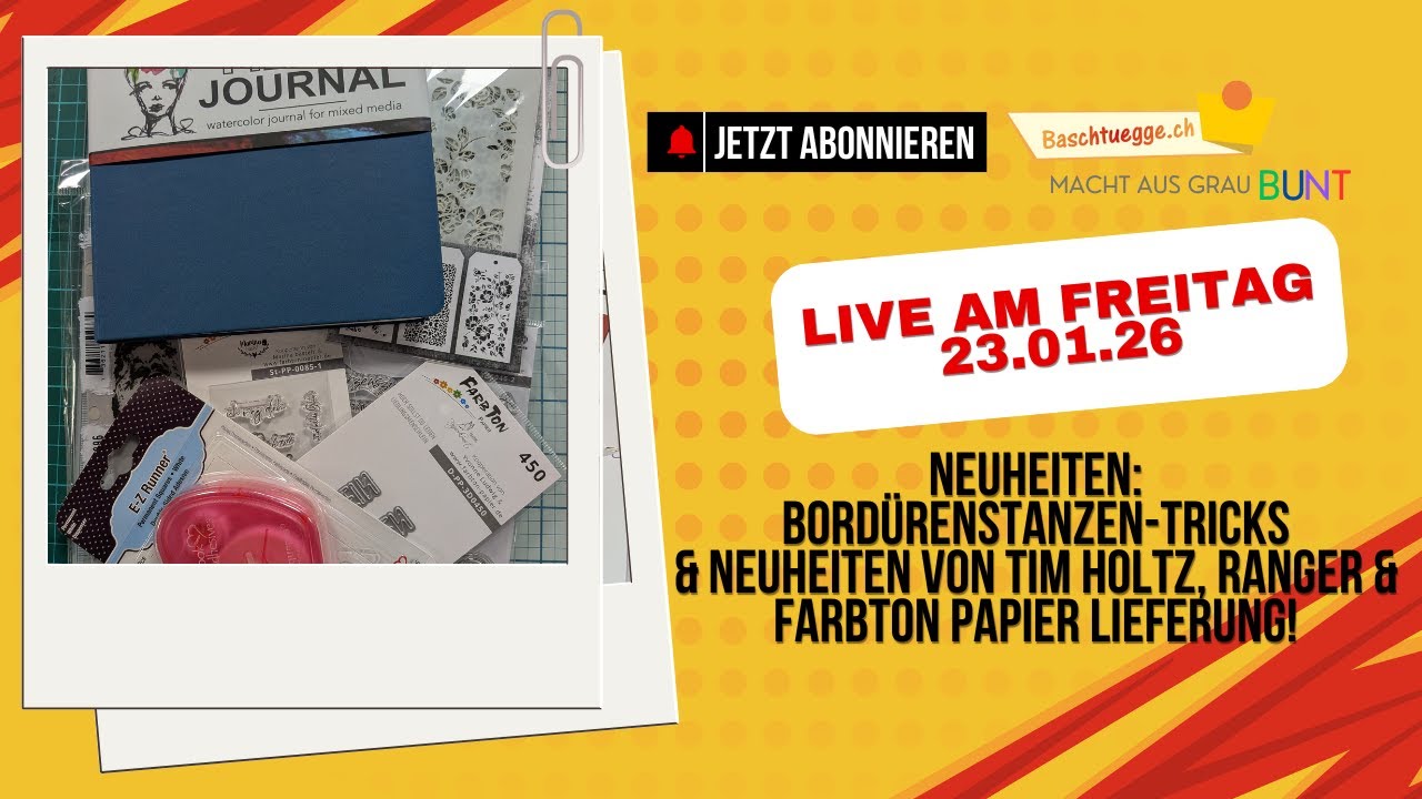 Bordürenstanzen-Tricks & Neuheiten von Tim Holtz, Ranger & Farbton Papier!