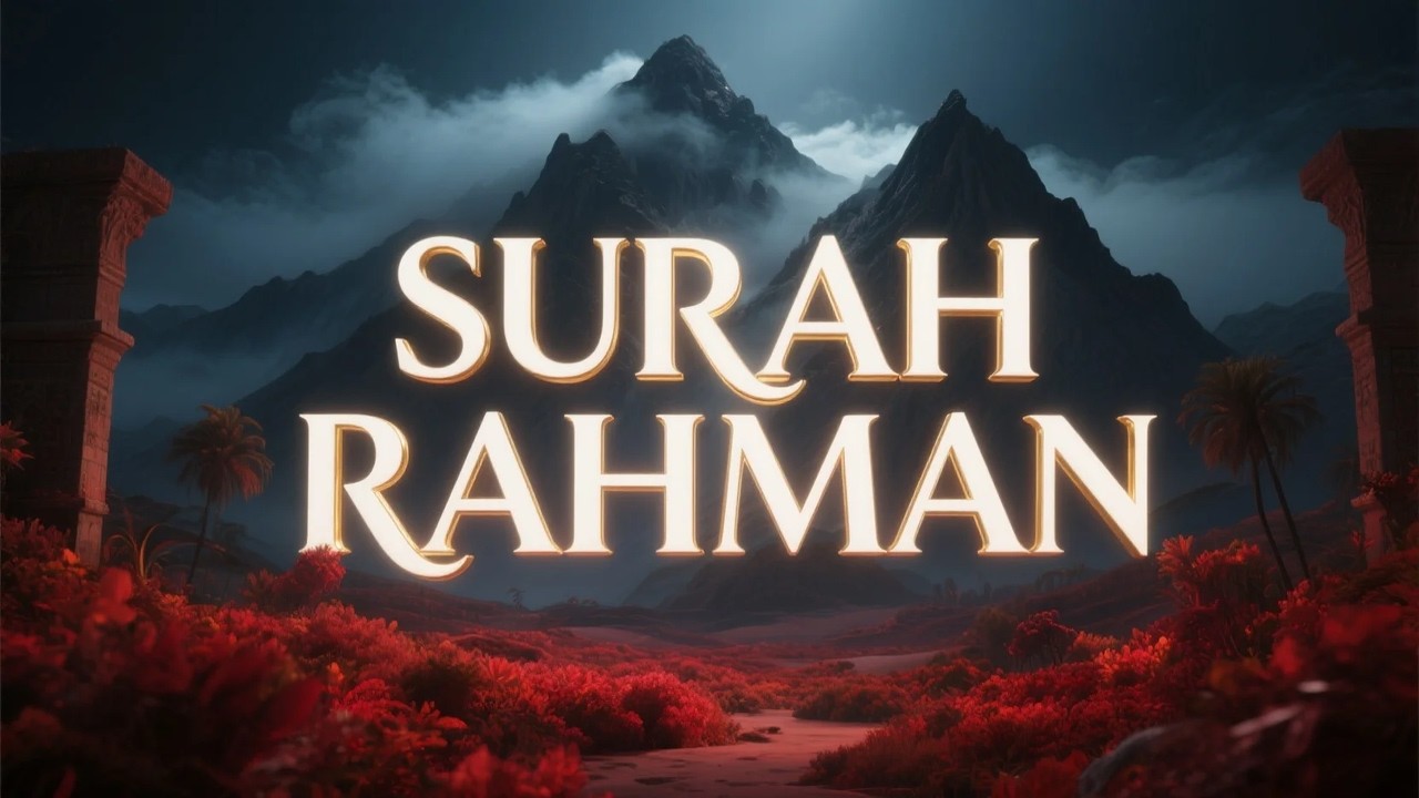 Surah Ar Rahman سورة الرحمن | تلاوة ليلية هادئة لسلام داخلي ونوم مريح | #surahrahman