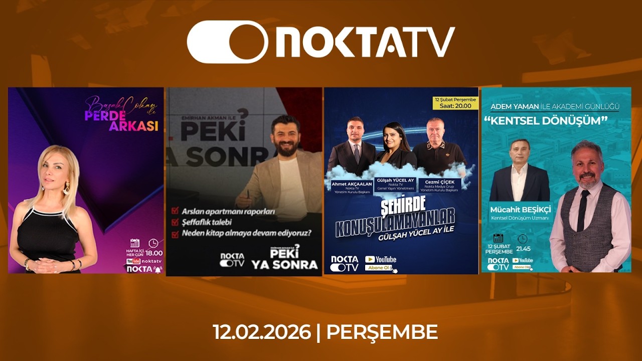 Nokta TV Canlı Yayını | 12 Şubat 2026 | Perşembe | #CanlıYayın