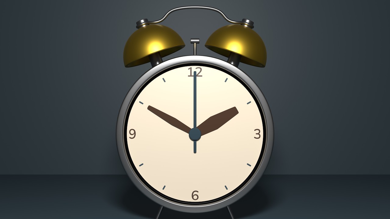 ASMR Blender Build – Classic Alarm Clock ⏰ Relaxing 3D Modeling, No Music