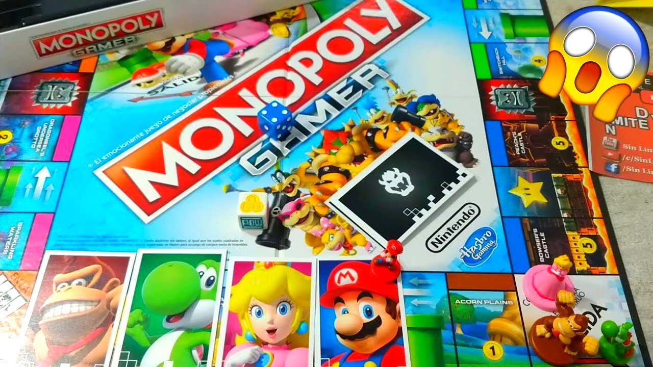 🎮CÓMO JUGAR Monopoly GAMER😱SUPER MARIO BROS & DONKEY KONG🍌by NINTENDO & HASBRO Gaming🎉🎲[HOW TO PLAY]