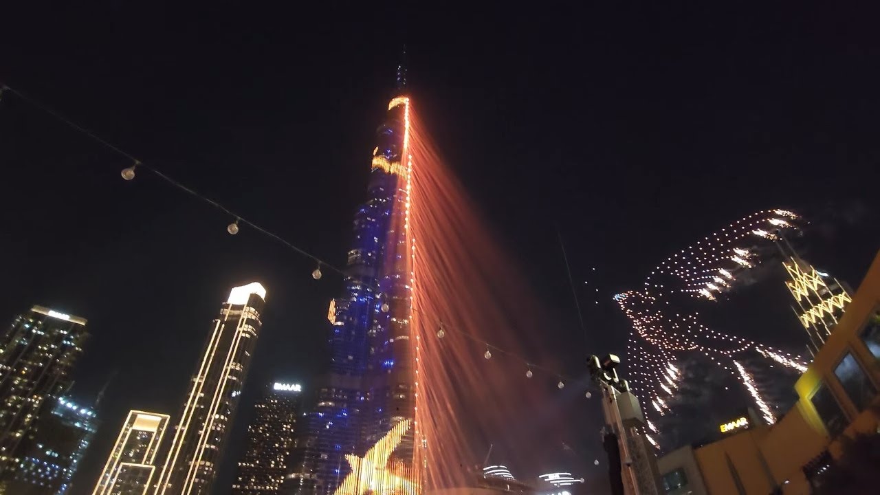 Dubai New Fountain Show 2026 | Incredible Light Display at Burj Khalifa