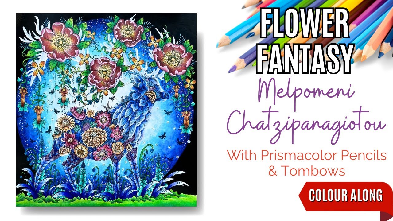 Colour Along | Flower Fantasy by Melpomeni Chatzipanagiotou