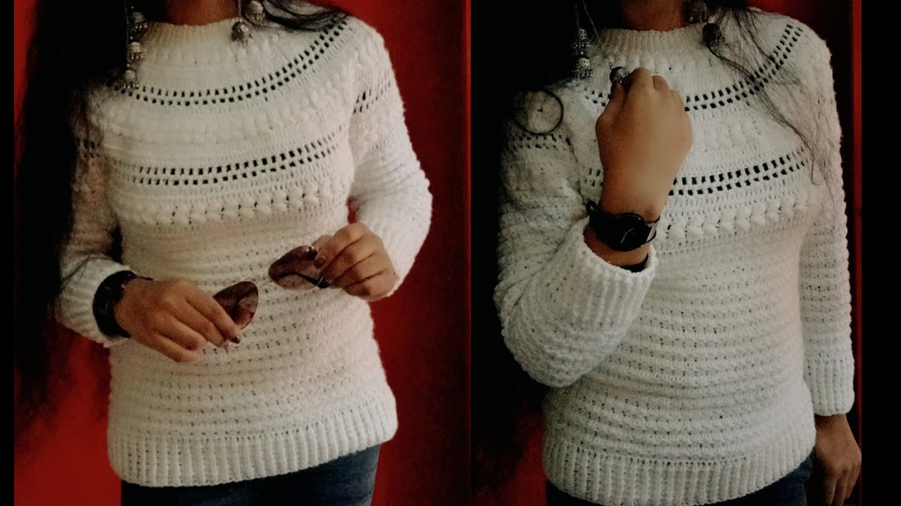 Beautiful crochet new design girls sweater#6allhometips