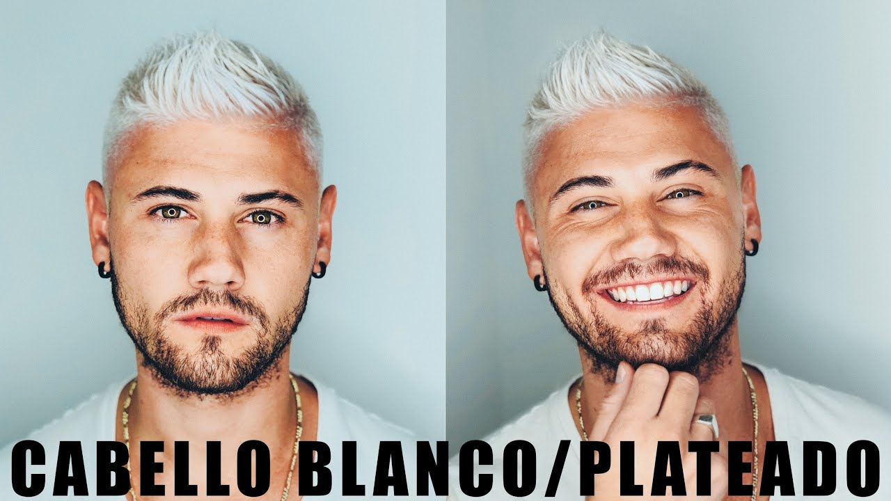 ¿CÓMO PINTARSE EL CABELLO BLANCO/PLATEADO? Tutorial para hombre, Feat. Leydi Fuentes.