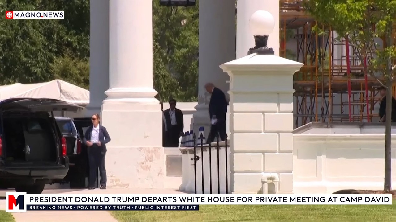 🇺🇸 President Trump Departs White House for Private Meeting at Camp David [LIVE]
