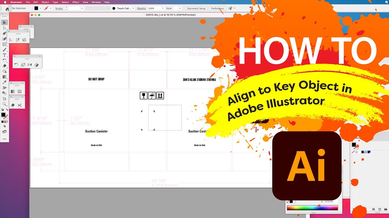 How to Align to Key Object in Adobe&reg; Illustrator&reg; // Real life example