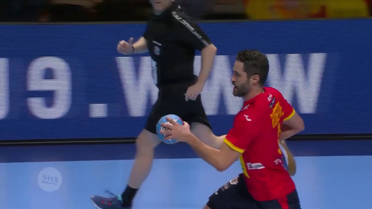 Balonmano España Raúl Entrerrios slowmotion Handball Spain