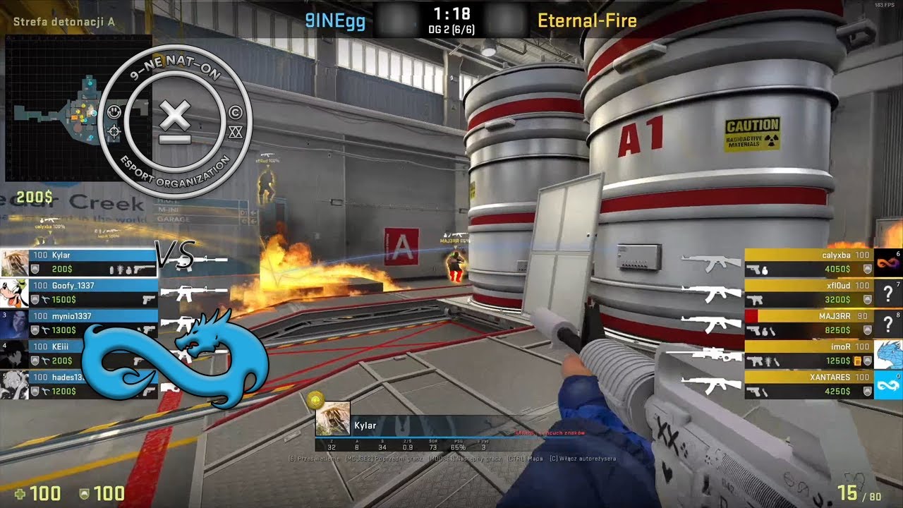 9INE vs Eternal Fire | BLAST.tv Paris Major 2023 Europe RMR Closed Qualifier A