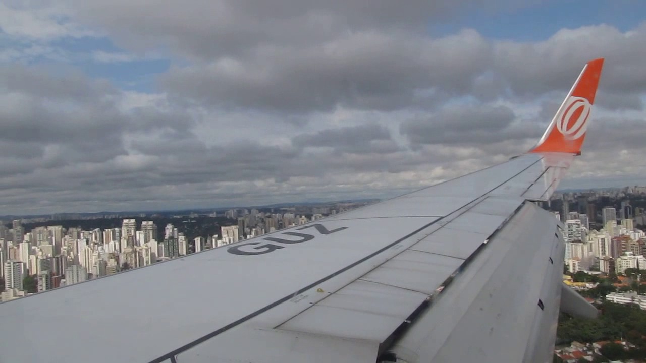 Landing in São Paulo (Congonhas) on Gol 737-800