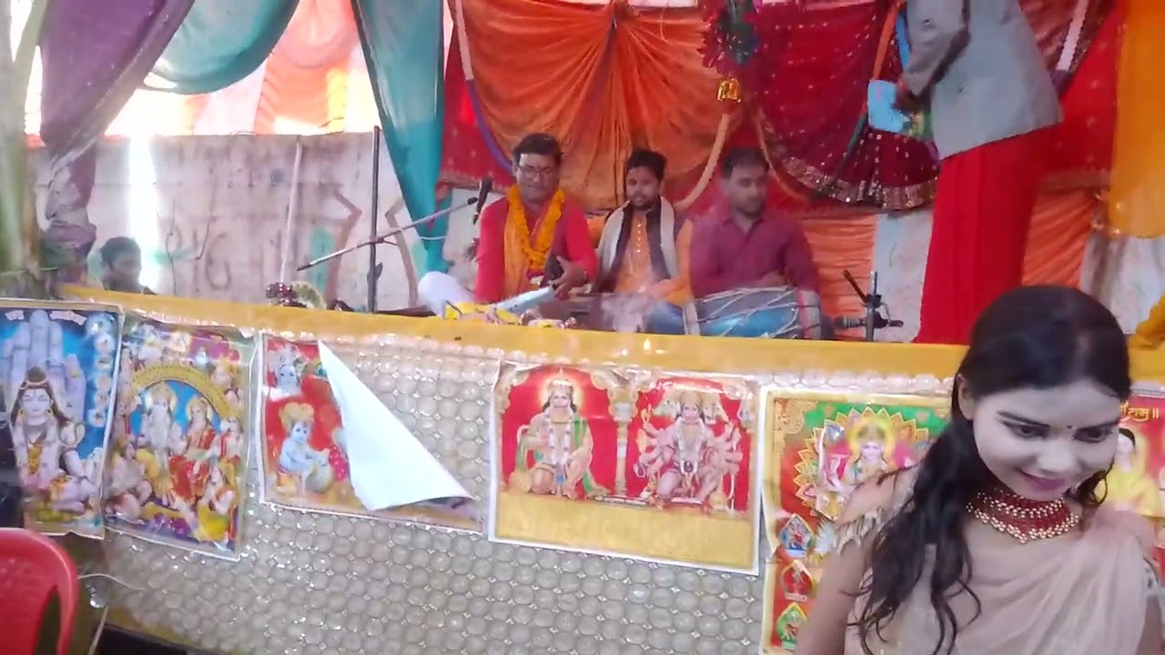 Jila badaun village babar bhagwat katha sambodhit swami rupkishor yogiraj kampil dham jila f 